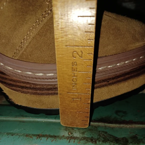 Suede Lace-Up Platform Ankle Boots in Brown - Picture 5 of 14